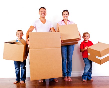 Local Cardiff moving van ready for collection and delivery