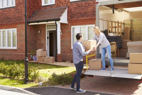 Removal truck hire for Cardiff house moves in a residential street