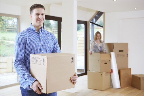 Local team collecting furniture from a Cardiff property