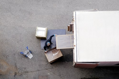 Local Cardiff removals team handling furniture and boxes
