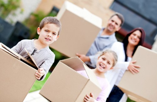 Transfer station handling separated household waste in Cardiff